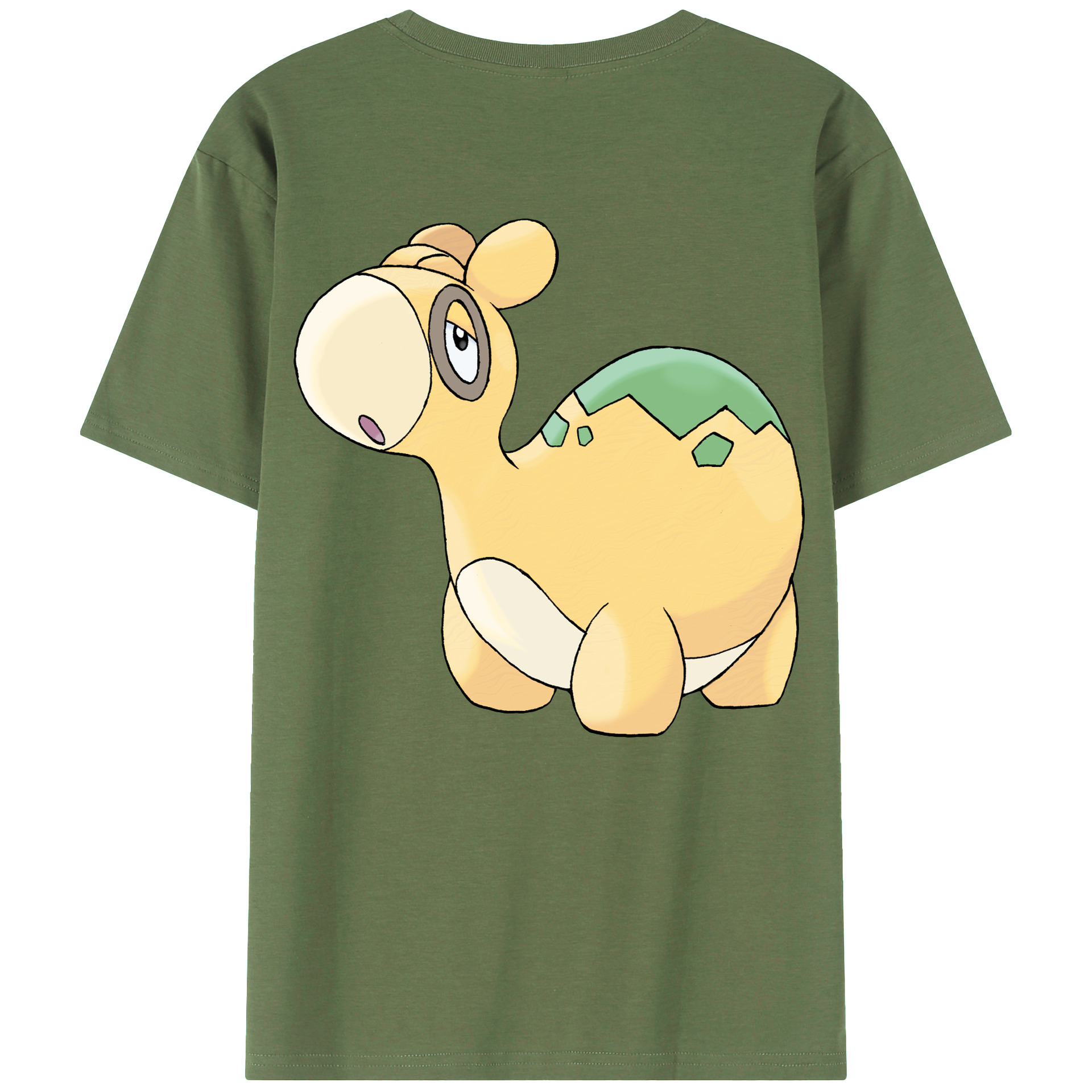（画像用） ポケットモンスター Pokémon 綿100％ メンズ半袖Tシャツ（バックプリント） 通気性